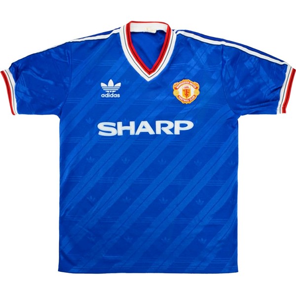 Thailandia Maglia Manchester United Third Retro 1986 1988 Blu